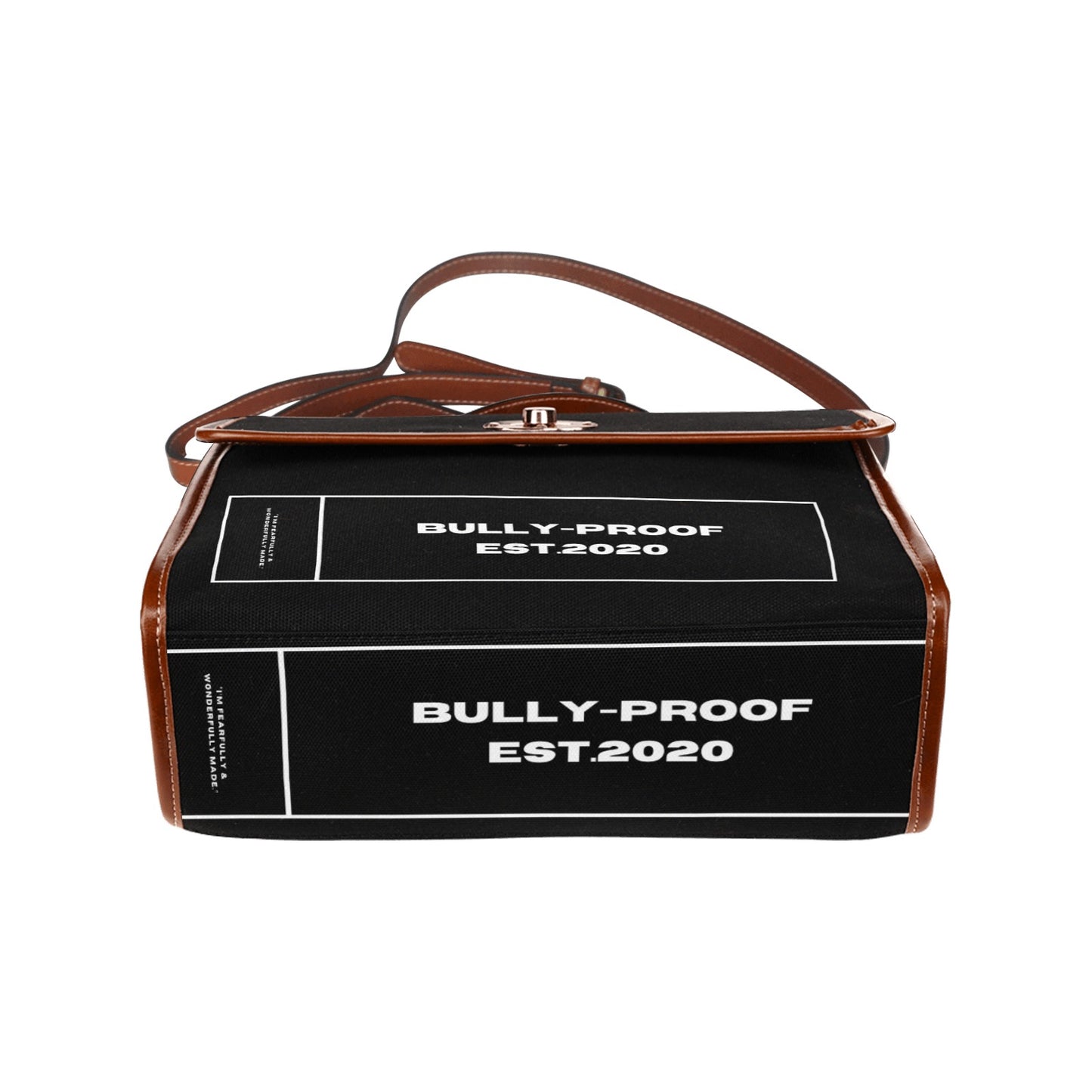 Bully-Proof Waterproof Canvas Bag-Brown (All Over Print) (1641)