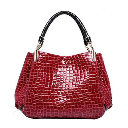 Women Leather Handbags  Luxury Ladies Hand Bags Purse Fashion Shoulder Bags Bolsa Sac Crocodile