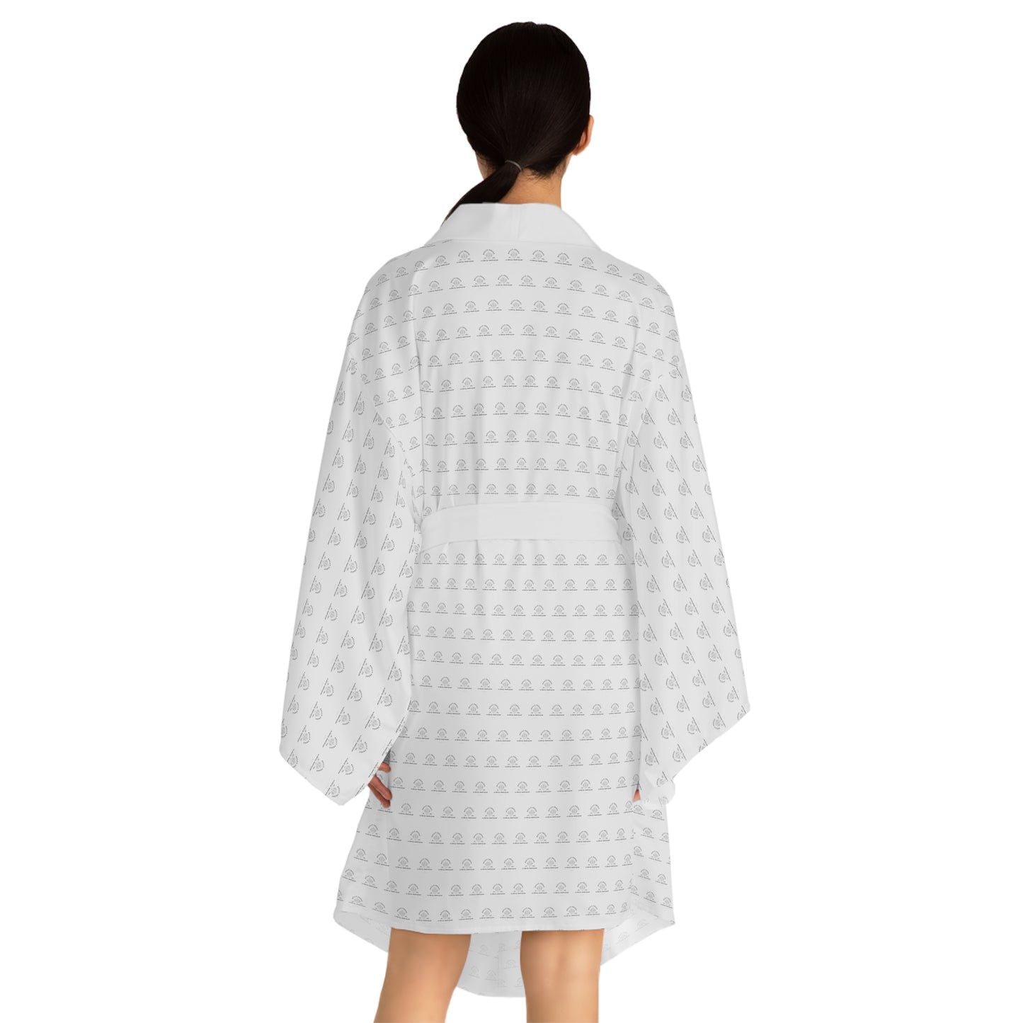 Bully-Proof Logo Long Sleeve Kimono Robe (AOP)