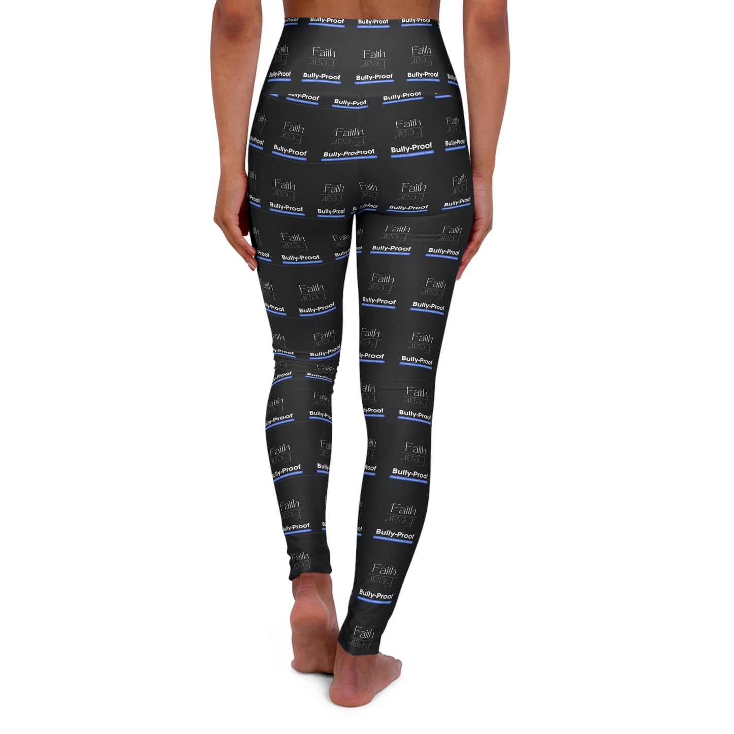 Bully-Proof Logo High Waisted Yoga Leggings (AOP)