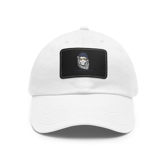 Bully-Proof Strength Dad Hat with Leather Patch (Rectangle)