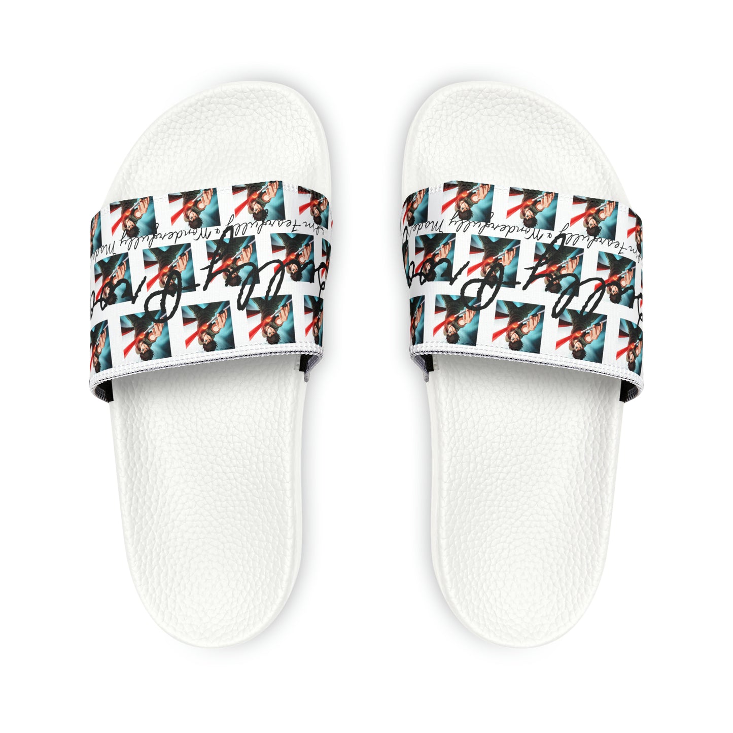 Bulyy-Proof Anime By Micah Youth PU Slide Sandals