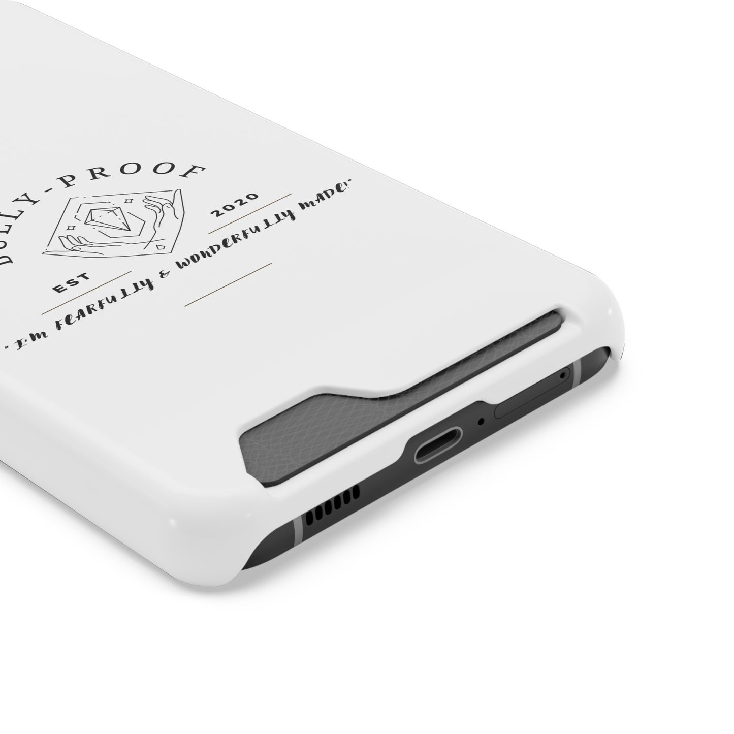 Bully-Proof Logo Phone Case With Card Holder