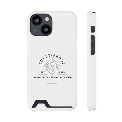 Bully-Proof Logo Phone Case With Card Holder