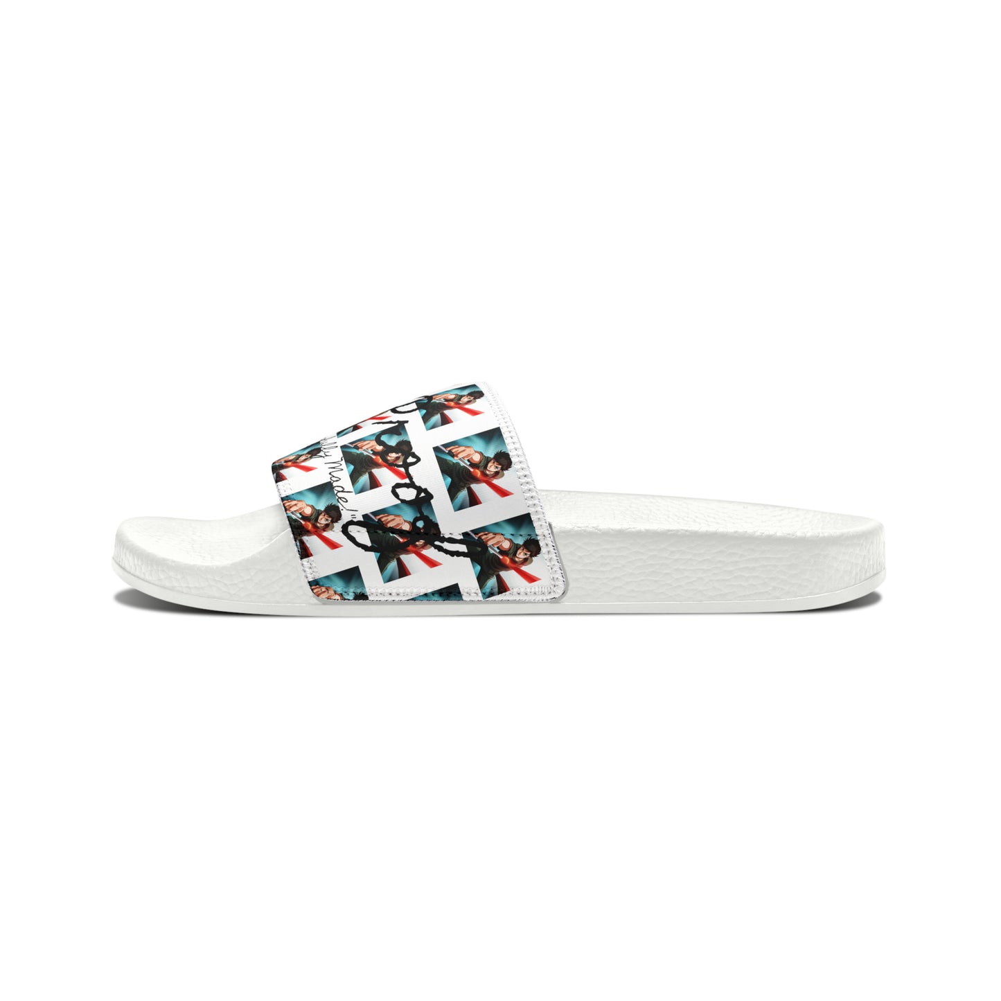 Bulyy-Proof Anime By Micah Youth PU Slide Sandals