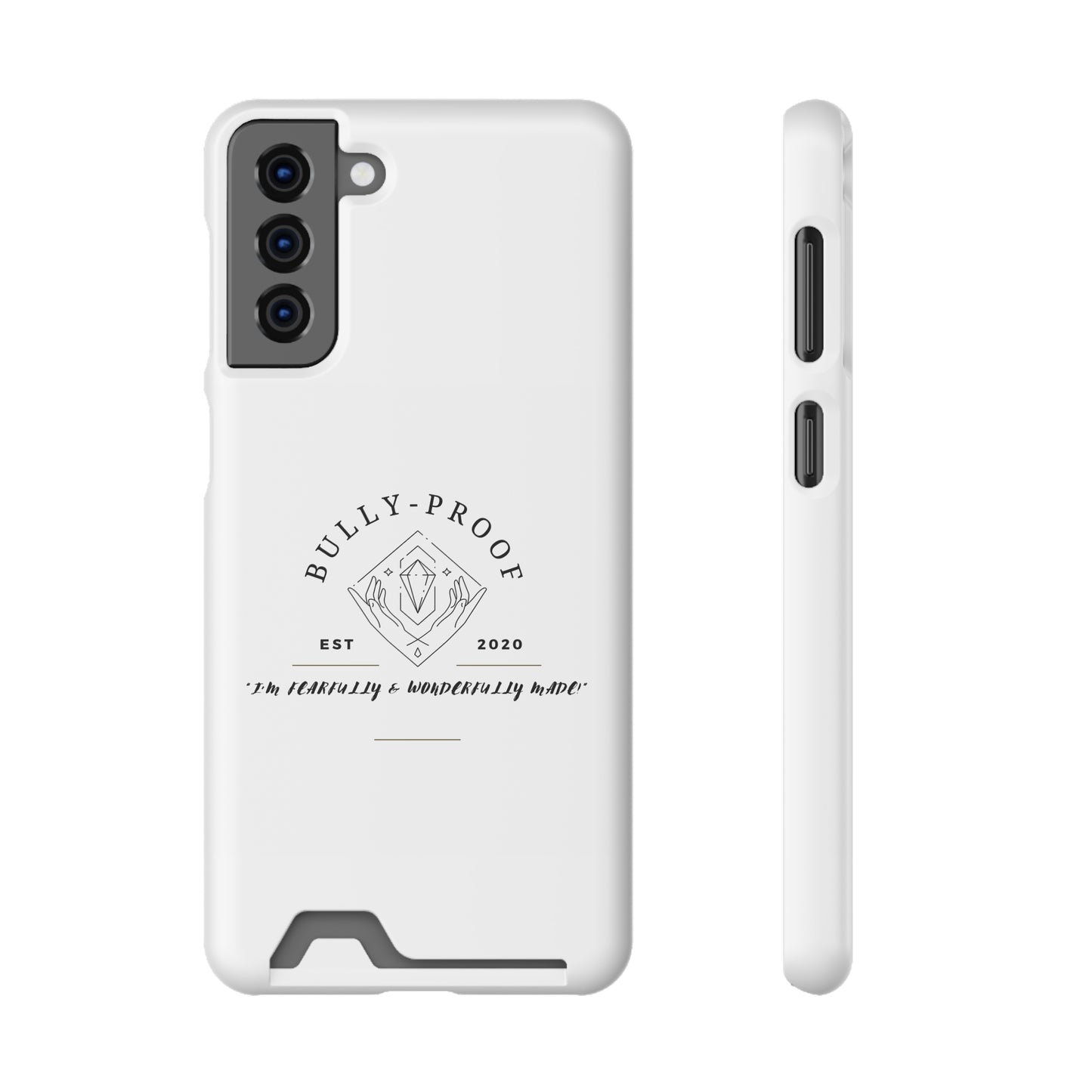 Bully-Proof Logo Phone Case With Card Holder