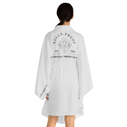 Bully-Proof Logo Long Sleeve Kimono Robe (AOP)