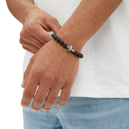 Bully-Proof Cross Bead Bracelet