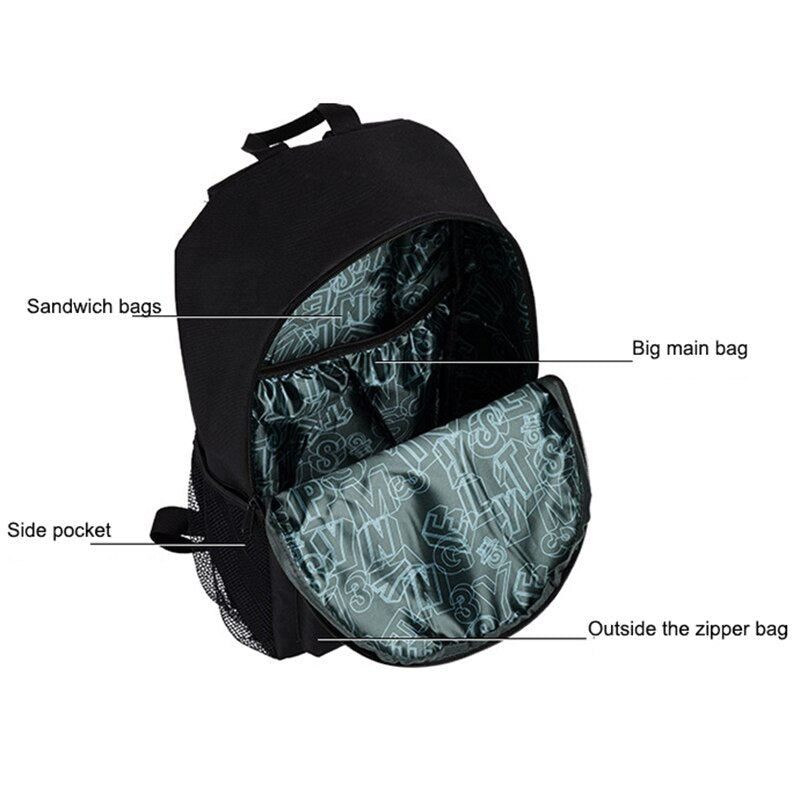 Student School Backpack Anime Luminous USB Charge Laptop Computer Backpack For Teenager Anti-theft Boys School Bag