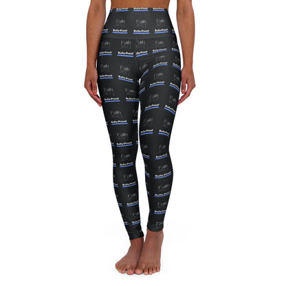 Bully-Proof Logo High Waisted Yoga Leggings (AOP)