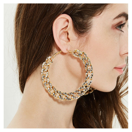 Vintage Style Alloy Hollow Hoop Earrings Hoop Earrings Hoop Earrings For Women