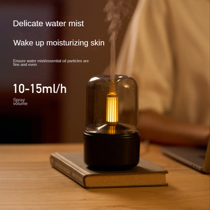 Creative Candle Light Aroma Diffuser USB Candle Light Humidifier