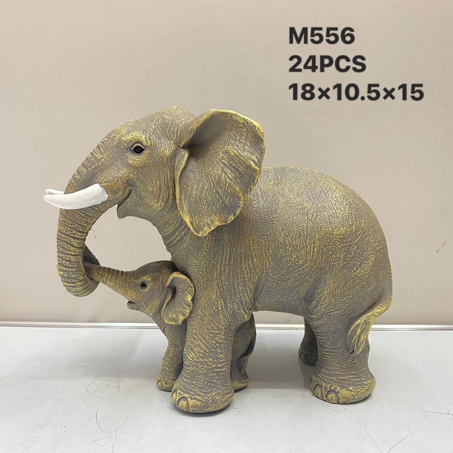 Mother and Child Elephant Resin Crafts, Living Room, Desk, Office, Home Decoration and Decorative Decoration, Creative Gifts