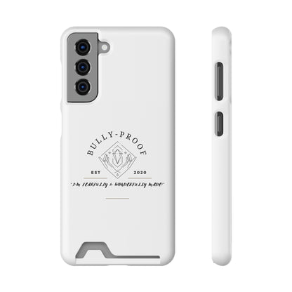 Bully-Proof Logo Phone Case With Card Holder