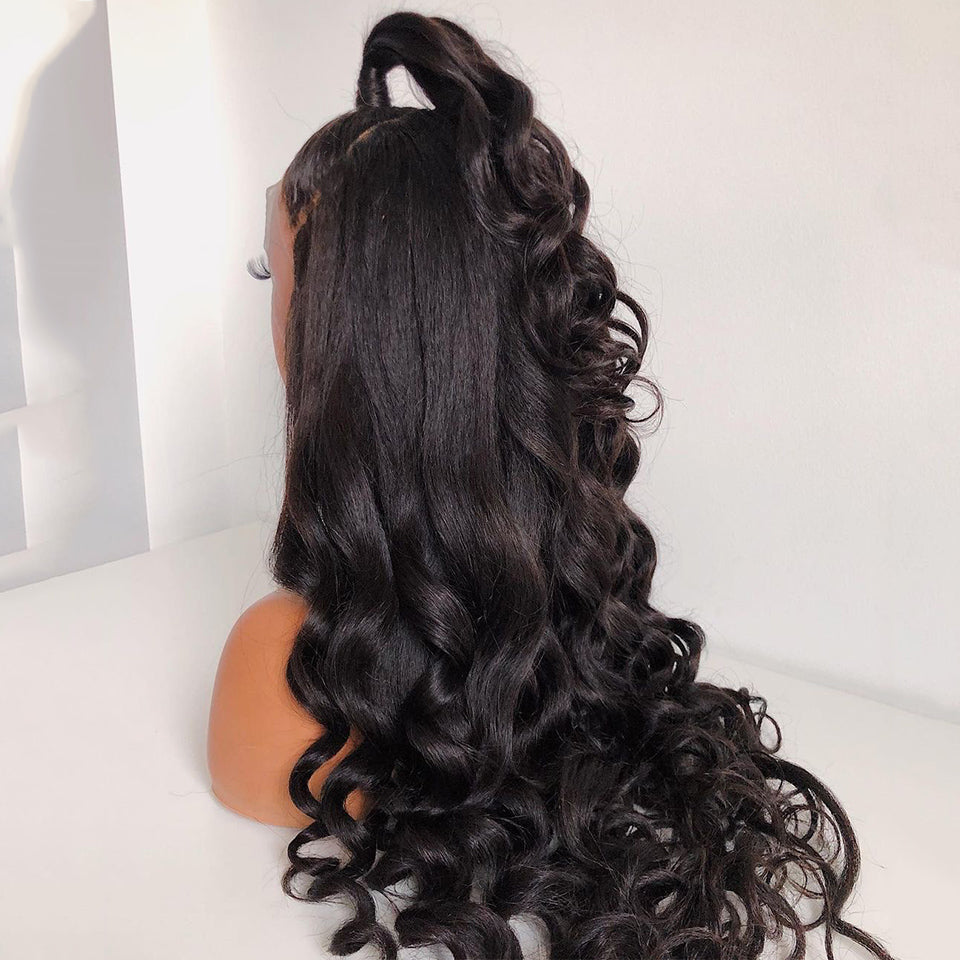 Body Wave Lace Front Wig Human Hair Wigs for Black Women Pre Plucked with Baby Hair Wigs with Frontal