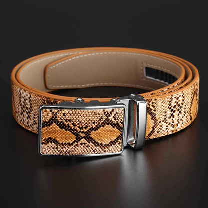 Leather automatic buckle cowhide Belt leather belt