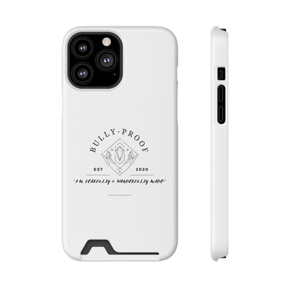 Bully-Proof Logo Phone Case With Card Holder