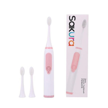 New Macaron Three Color Fresh Adult Children Soft Hair Battery Acoustic Electric Toothbrush
