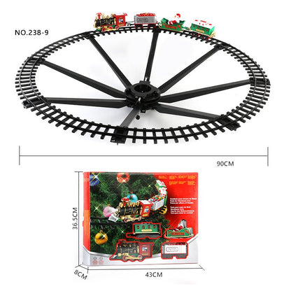 Christmas Electric Rail Car Toys Train Track Musical Christmas Tree Decoration Railway Set Children'S Kids Toys Gift
