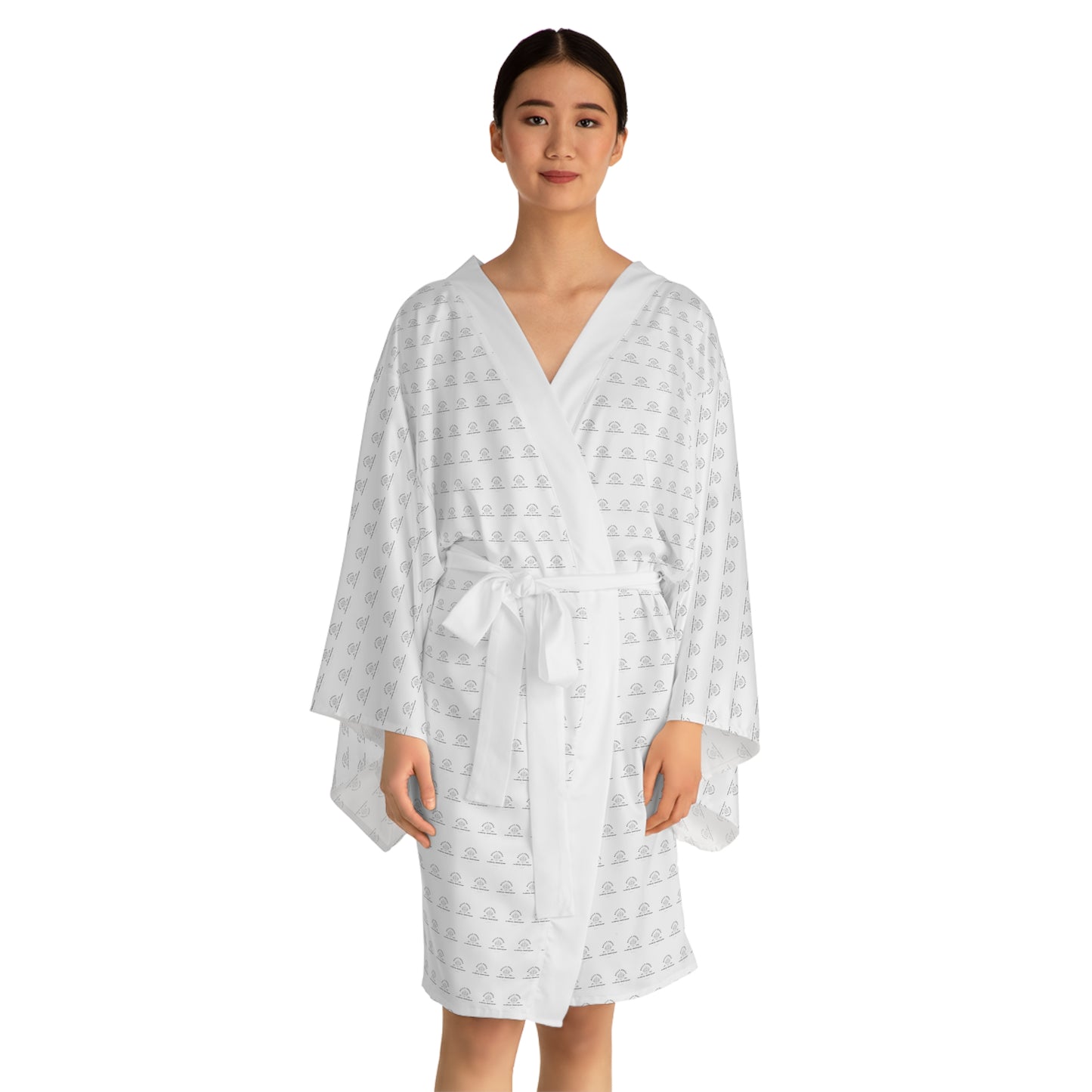 Bully-Proof Logo Long Sleeve Kimono Robe (AOP)