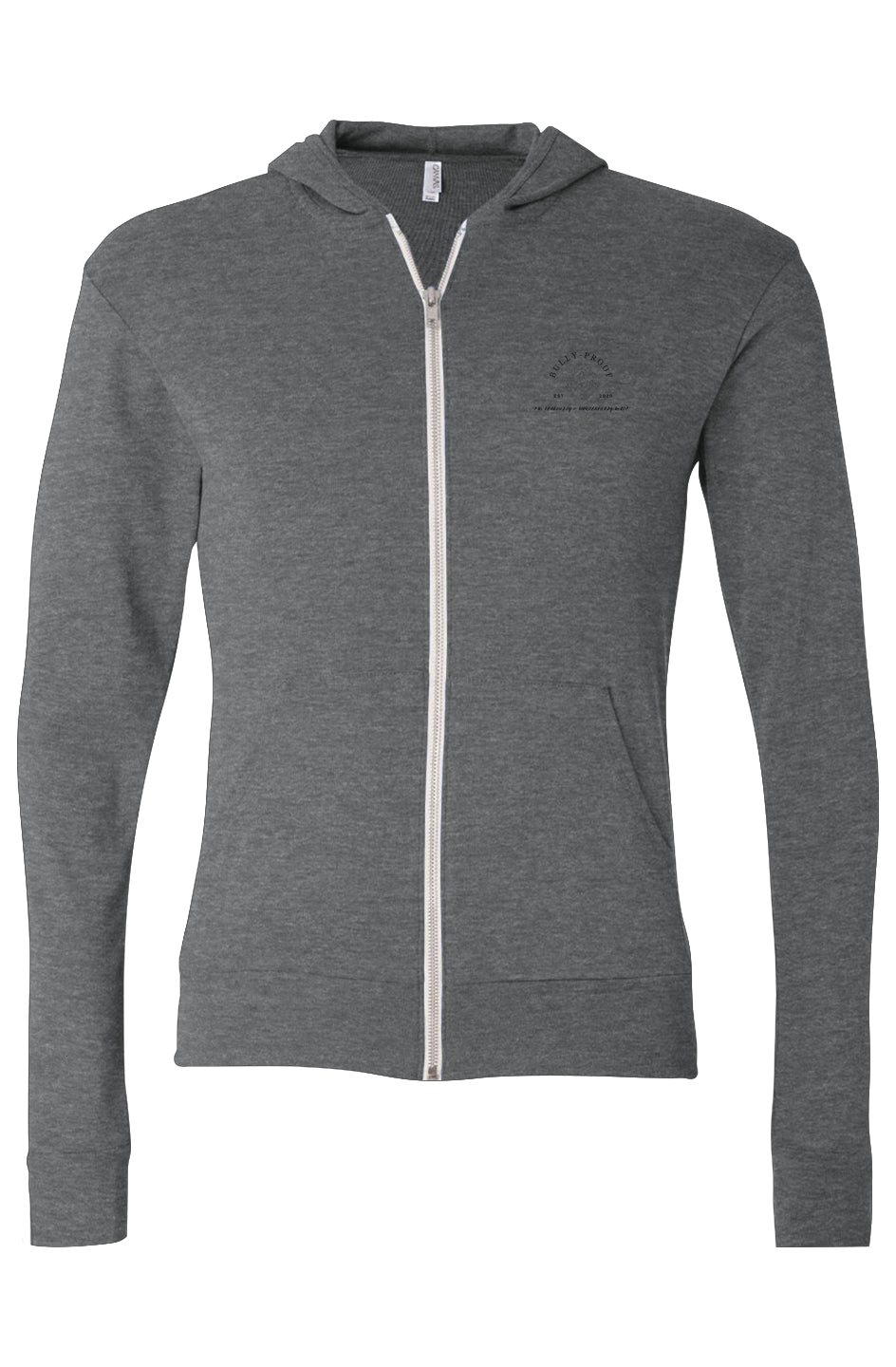 Bully-Proof Triblend Full-Zip Lightweight Hoodie