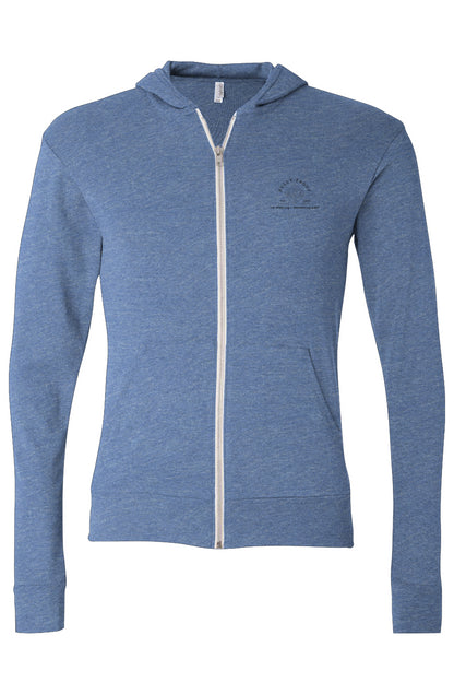 Bully-Proof Triblend Full-Zip Lightweight Hoodie