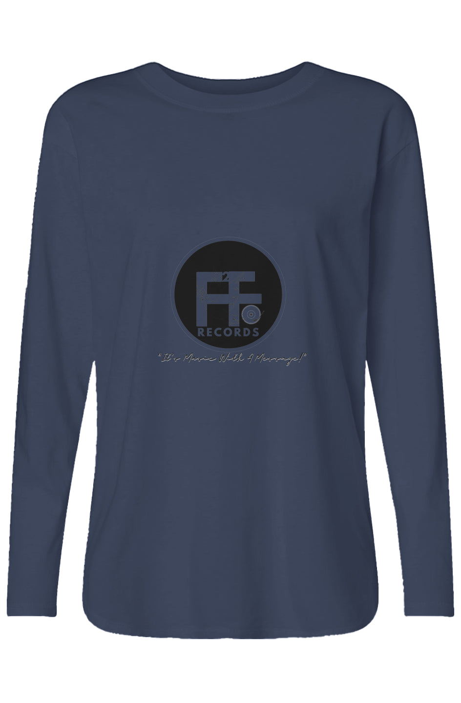 Faith2Faith Records Ladies Relaxed Long Sleeve Tee