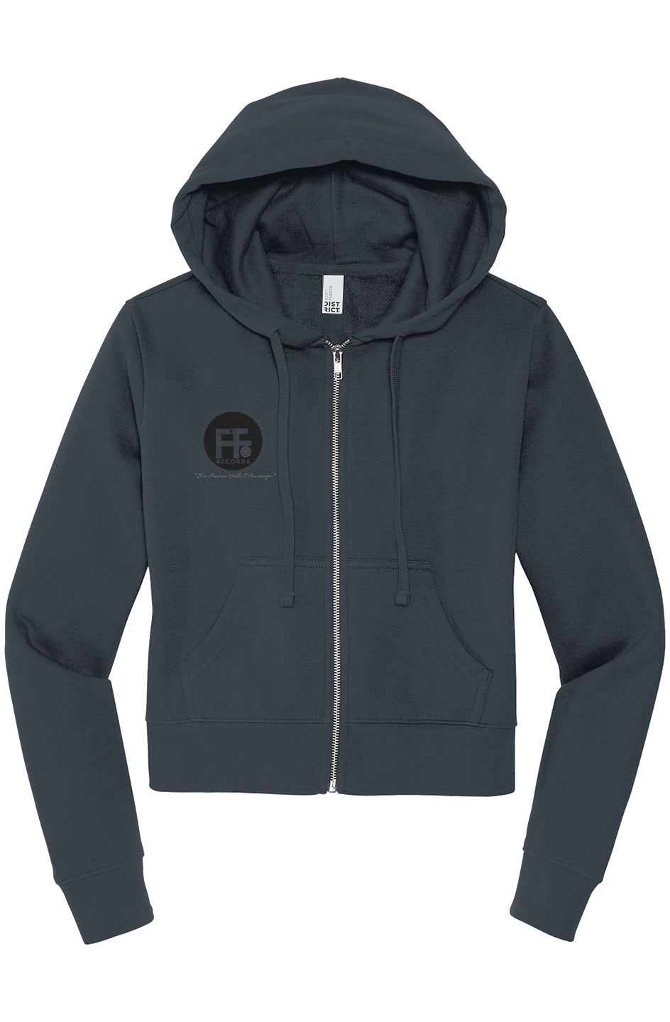 Faith2Faith Records District Womens Zip Hoodie