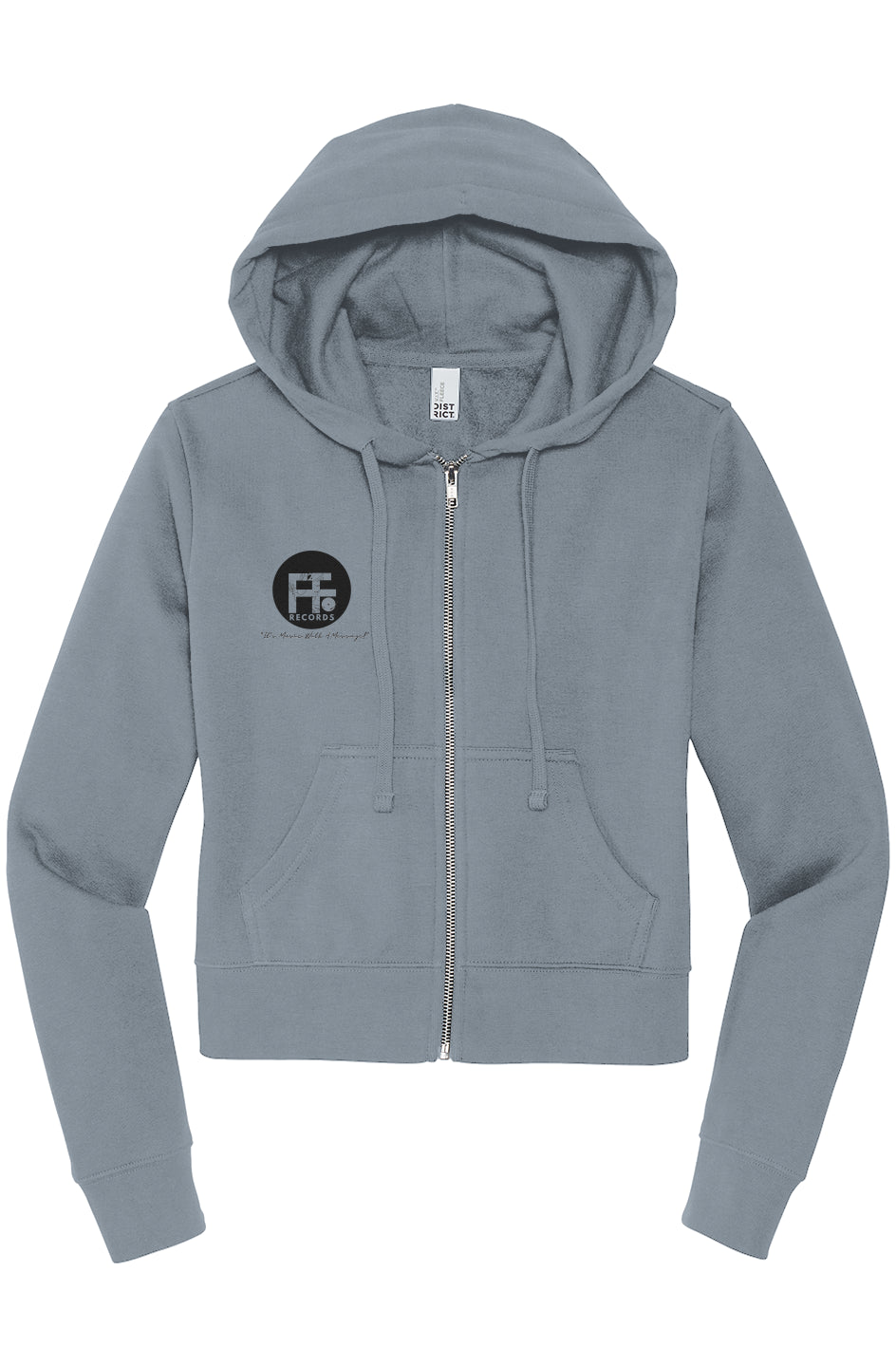 Faith2Faith Records District Womens Zip Hoodie