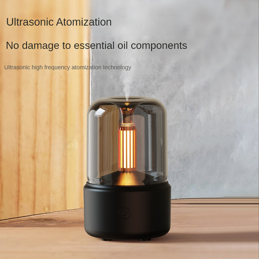 Creative Candle Light Aroma Diffuser USB Candle Light Humidifier