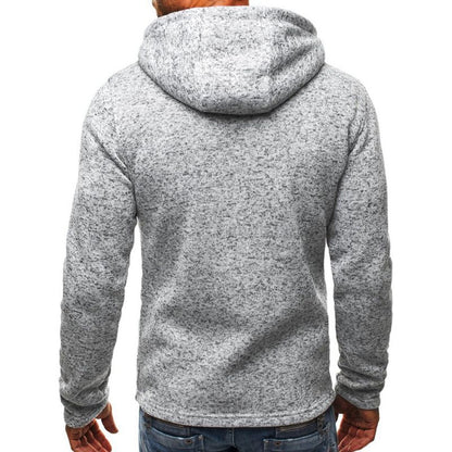 Plus Size Autumn Long Sleeve Hoodies Sweatshirt Men Zipper Solid Sweatshirt Casual Loose Streetwear Hip Hop Hoodie