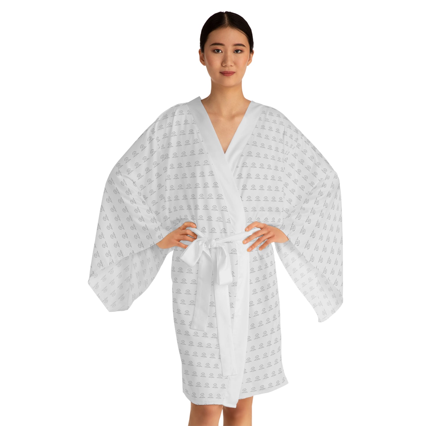 Bully-Proof Logo Long Sleeve Kimono Robe (AOP)