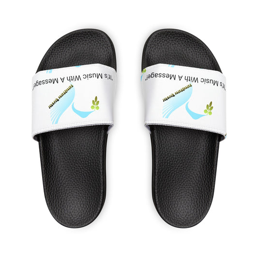 Faith2Faith Records Women's PU Slide Sandals