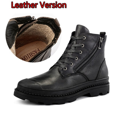 Genuine leather Autumn Men Boots Winter Waterproof Ankle Boots Martin Boots Outdoor Working Boots Men Shoes