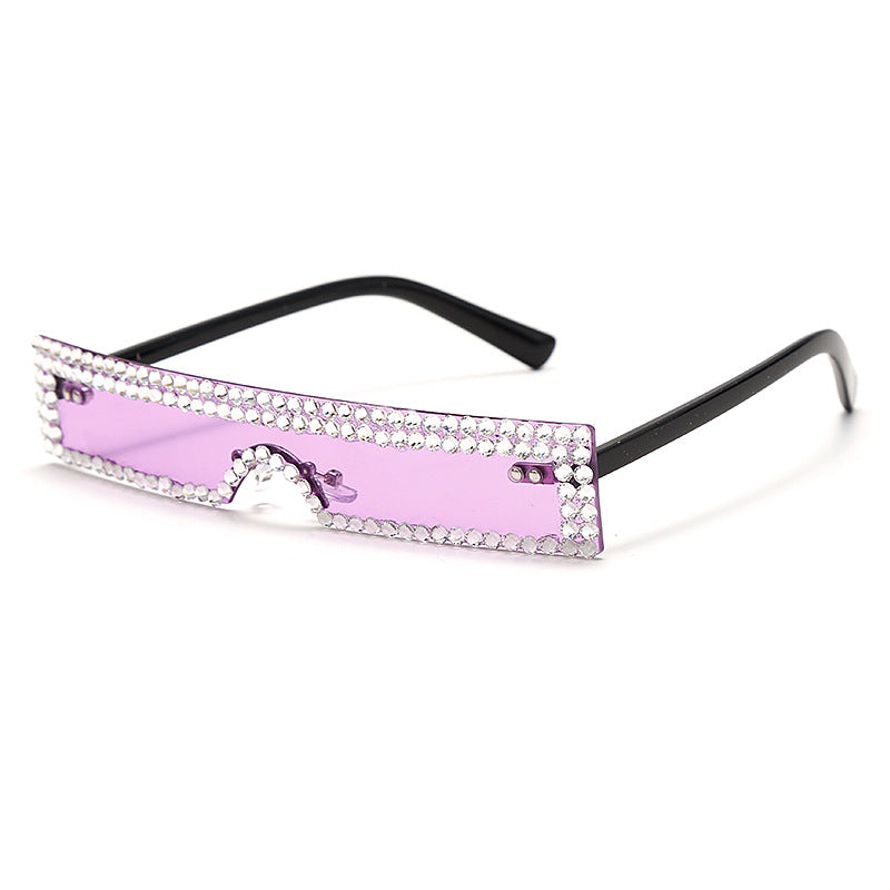 Small Square Glasses Luxury Rhinestone Fashion Sunglasses