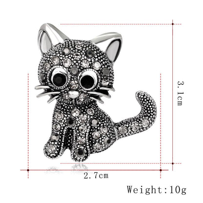 Vintage Cat Pin Brooches