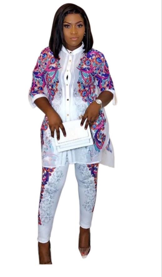 African Print Elastic Bazin Baggy Pants Rock Style Dashiki Sleeve Famous Suit For Lady