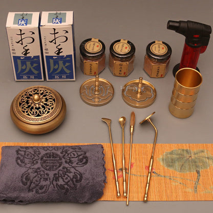 Incense Utensils Pure Copper Introductory Set Of Incense Supplies Incense Seal Playing Top Incense Seal Stove Sandalwood Incense Burner Incense