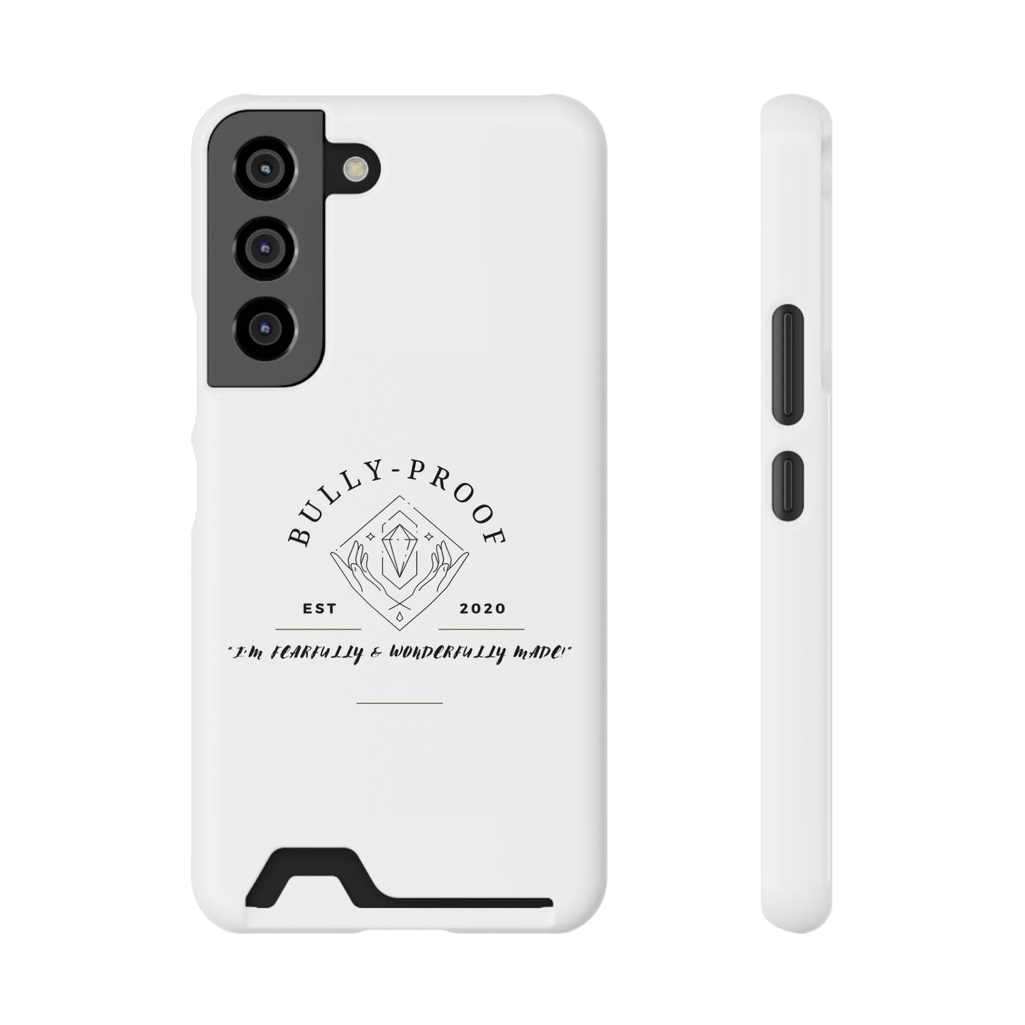 Bully-Proof Logo Phone Case With Card Holder