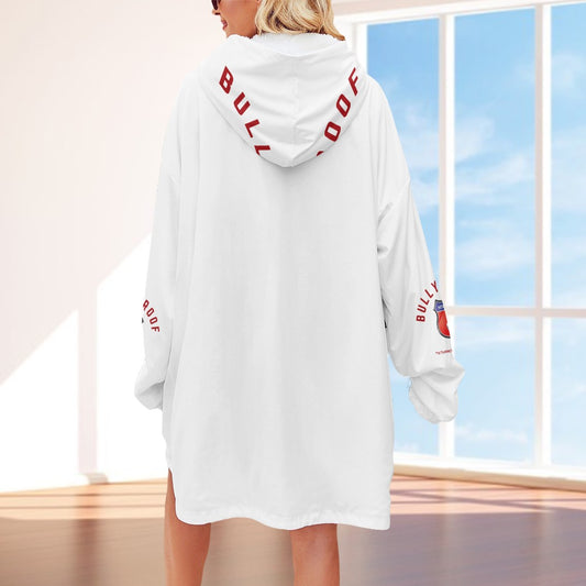 Bully-Proof Women's Adult Hooded Blanket Shirt