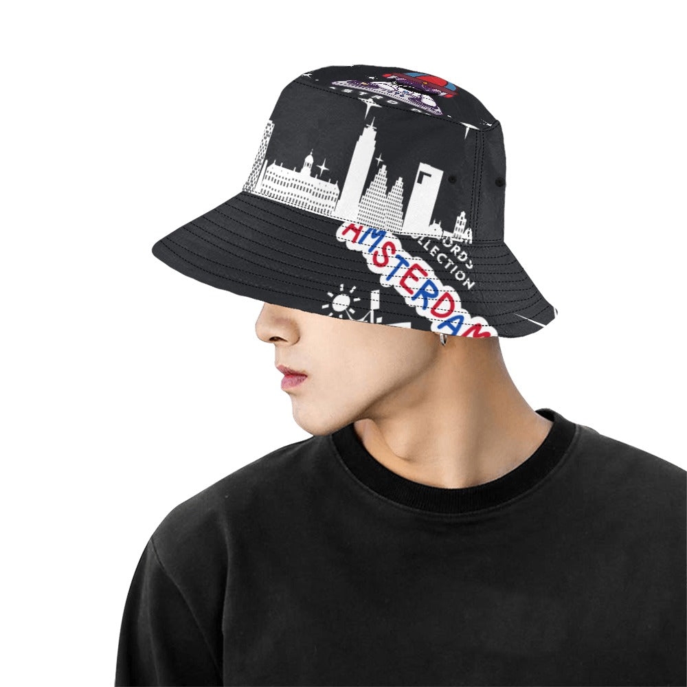 Faith2Faith Records Amsterdam Men's All Over Print Bucket Hat