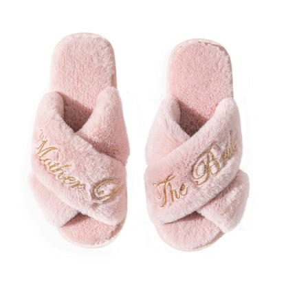 Cross slippers, plush slippers