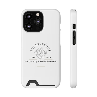 Bully-Proof Logo Phone Case With Card Holder