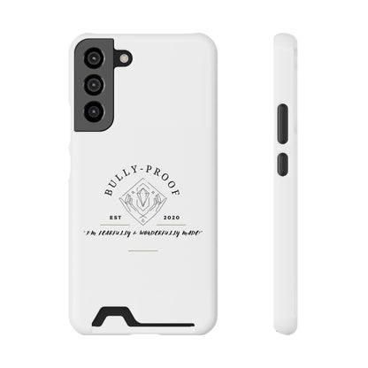 Bully-Proof Logo Phone Case With Card Holder