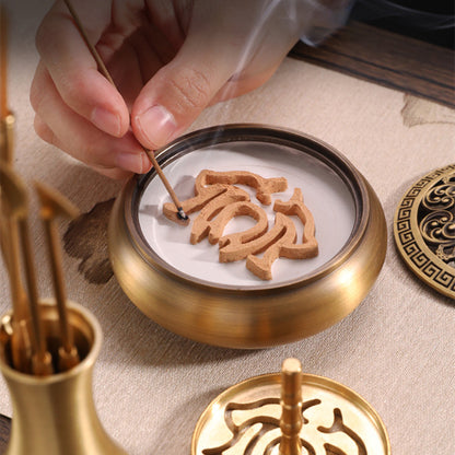 Incense Utensils Pure Copper Introductory Set Of Incense Supplies Incense Seal Playing Top Incense Seal Stove Sandalwood Incense Burner Incense