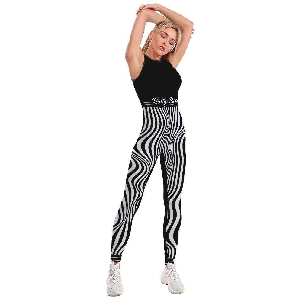 Bully-Proof Off Da Grid Colorful Ladies Bodysuit Yoga Pants