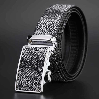 Leather automatic buckle cowhide Belt leather belt