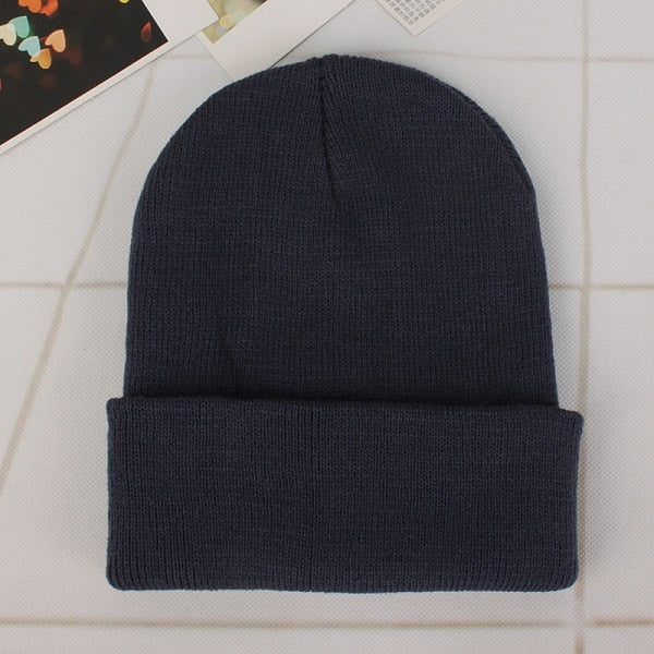 Winter Hats for Woman New Beanies Knitted Solid Cute Hat Girls Autumn Female Beanie Caps Warmer Bonnet Ladies Casual Cap