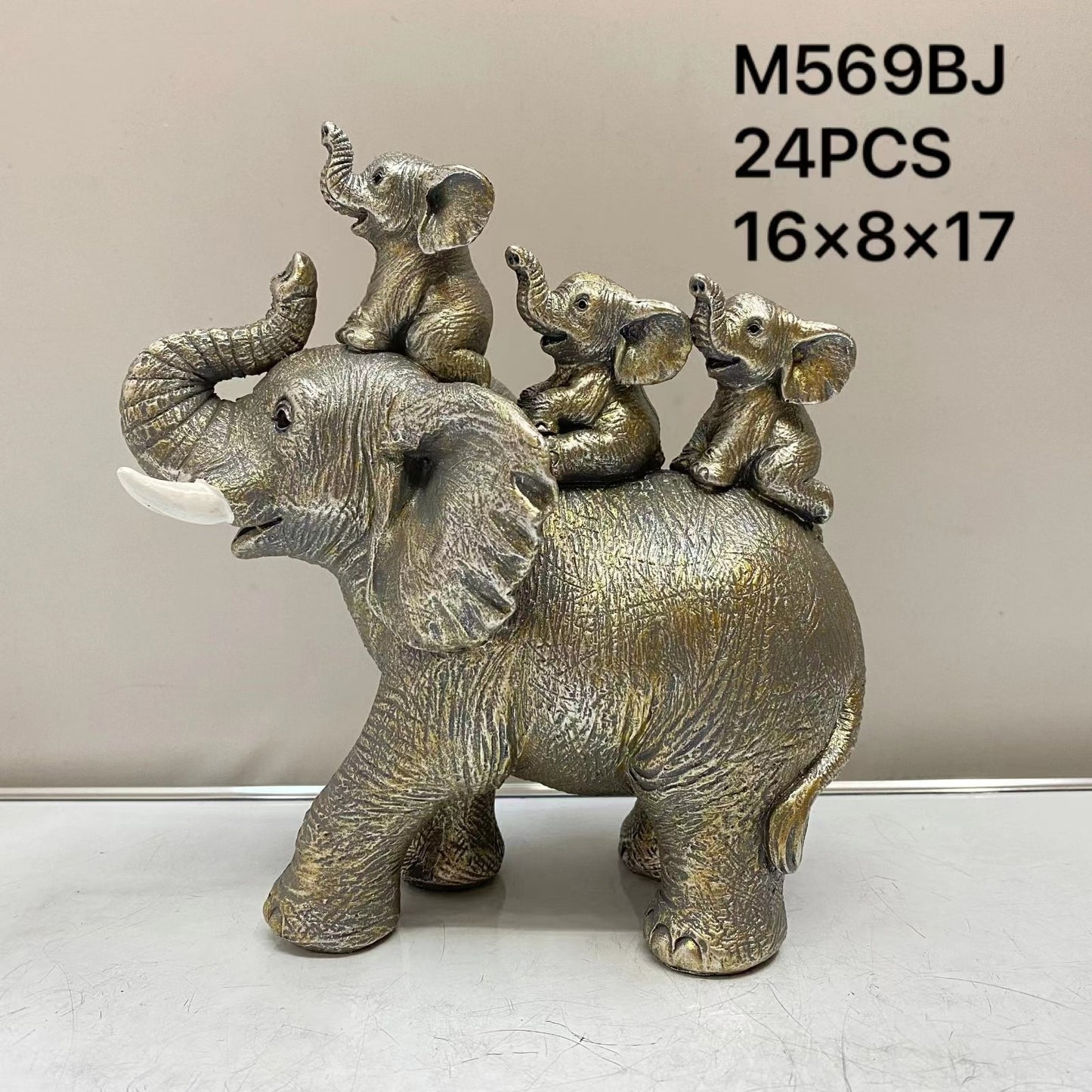 Mother and Child Elephant Resin Crafts, Living Room, Desk, Office, Home Decoration and Decorative Decoration, Creative Gifts