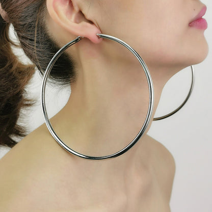 New Exaggerated Fashion Jewelry Large Hoop Earrings 120mm Diameter Large Hoop Earrings Accessories